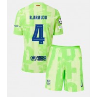 Camisa de time de futebol Barcelona Ronald Araujo #4 Replicas 3º Equipamento Infantil 2024-25 Manga Curta (+ Calças curtas)